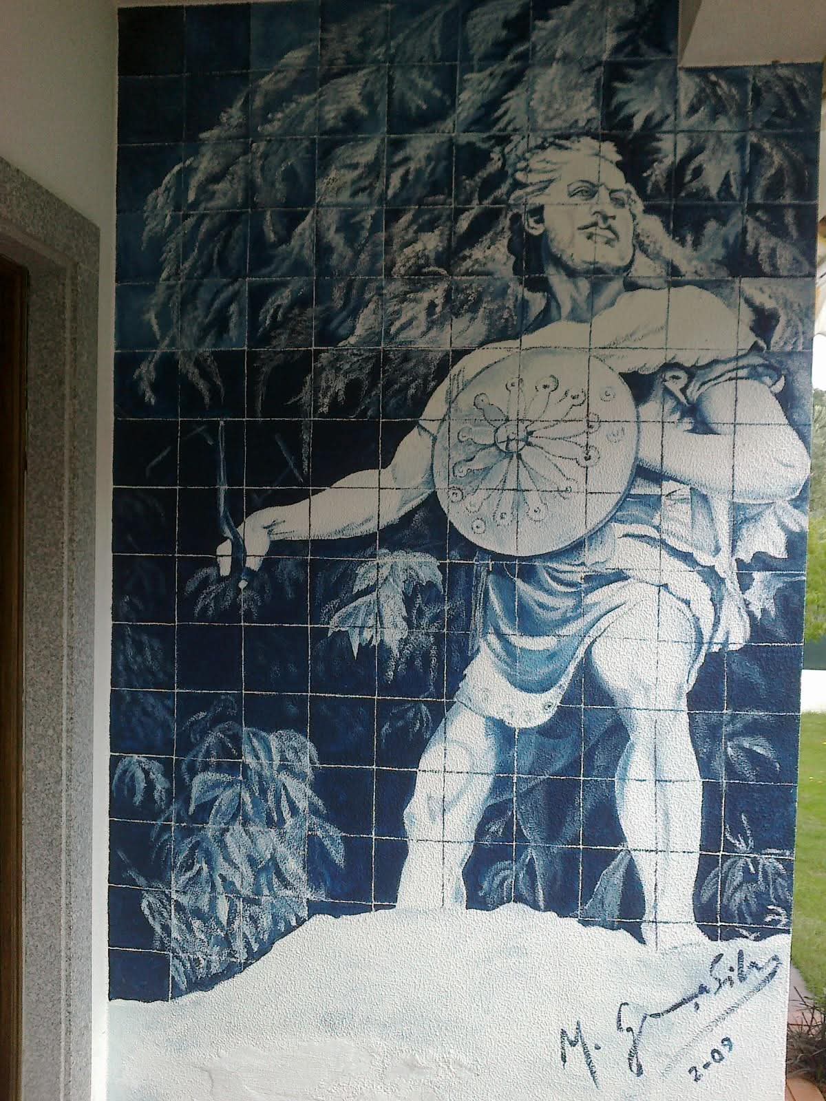 Murais efeito azulejo